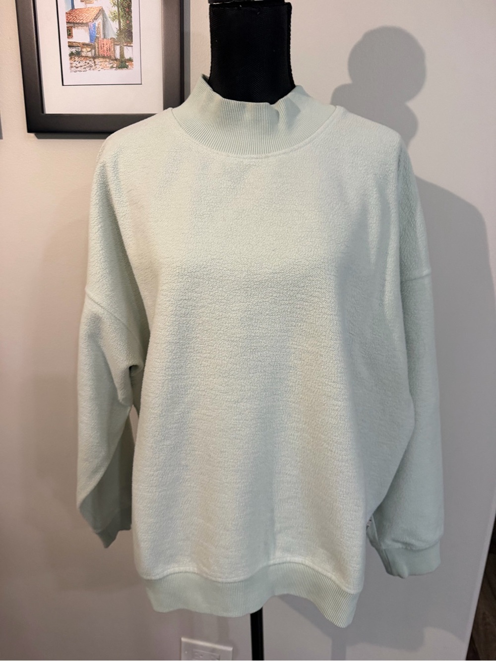 BDG Women’s Mint Green Cowl-Neck Sweatshirt M